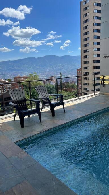 Apartamento De Lujo Con La Mejor Vista De Medellin Apartamento Exterior foto